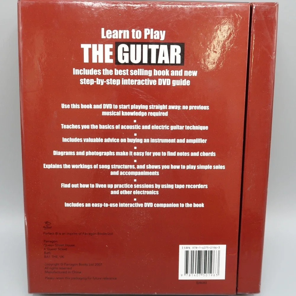 Learn to Play the Guitar Book with Dvd Comprehensive With Illustration